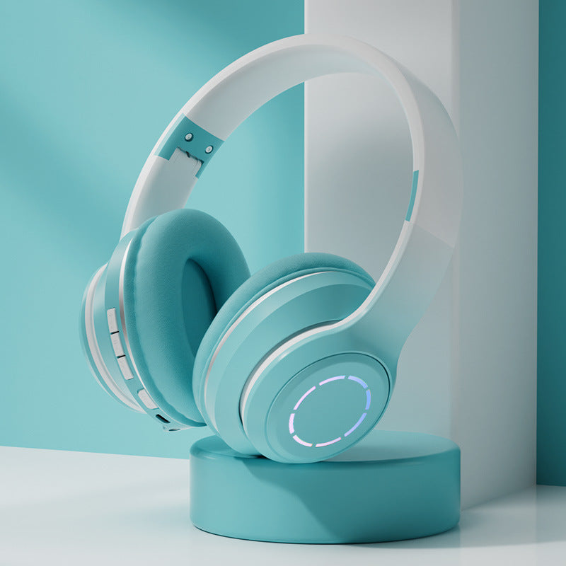 Foldable Gradient Wireless Bluetooth Headset - Modern Marketplace