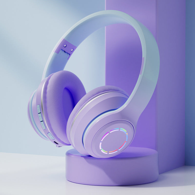 Foldable Gradient Wireless Bluetooth Headset - Modern Marketplace