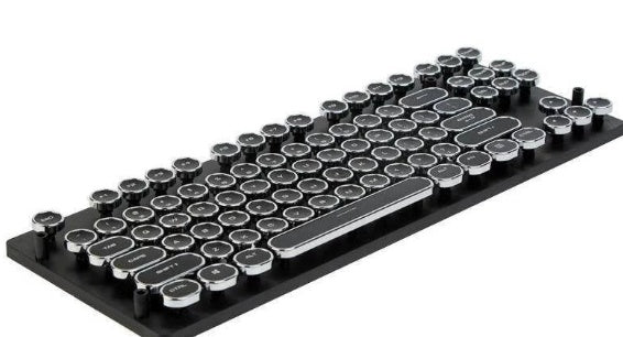 Steampunk Typewriter-Style Mechanical Keyboard (Keycaps Only) - Modern Marketplace