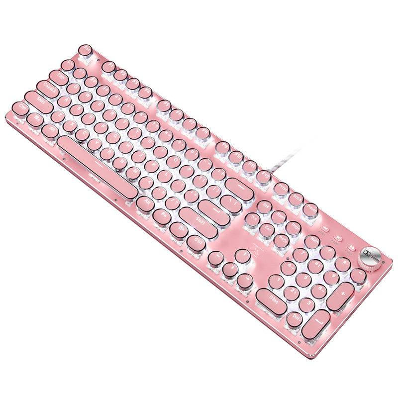 Steampunk Typewriter-Style Mechanical Keyboard (Keycaps Only) - Modern Marketplace