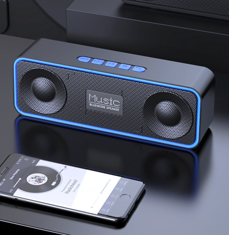Wireless Bluetooth Speaker with Subwoofer and Built-in Radio - Modern Marketplace