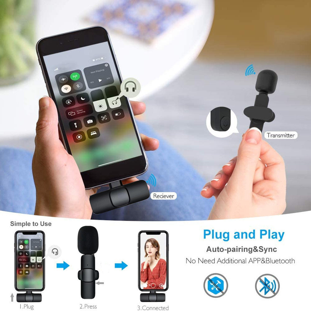 Wireless Lavalier Microphone For iPhone & Android - Modern Marketplace